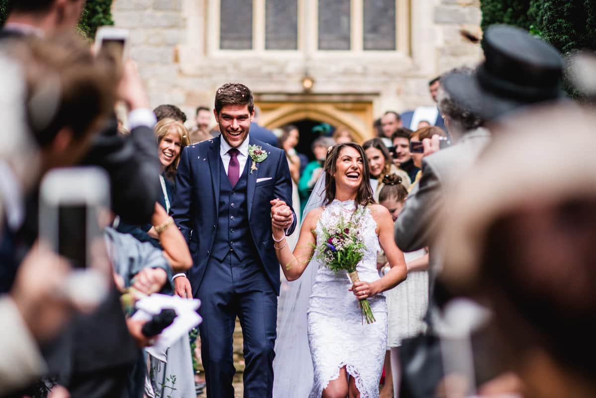 Surrey Garden Wedding With Rustic Charm and Fun Party Spirit